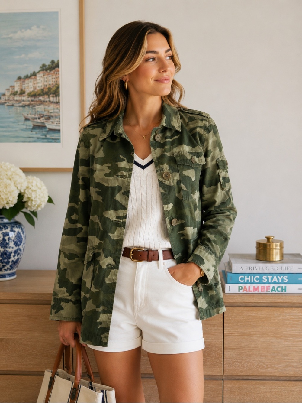 J. Crew Garment Dyed Lightweight Camo Jacket